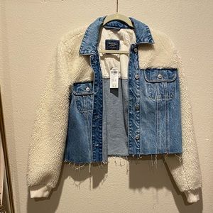 Abercrombie & Fitch denim & Sherpa jacket
